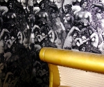 LH women gold headboard